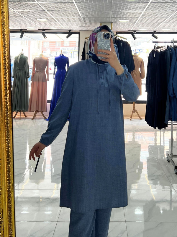 Laced Linen Suit