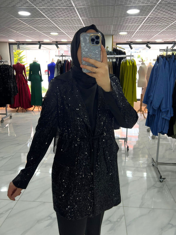 Three Piece Suit with Sequin Jacket
