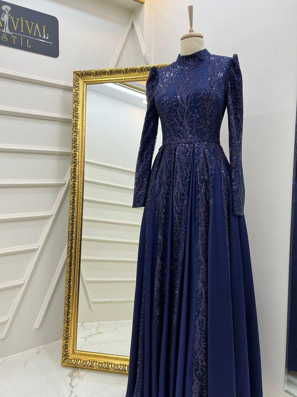 DİANA Abendkleid – Auffälliges Design mit Stickereien