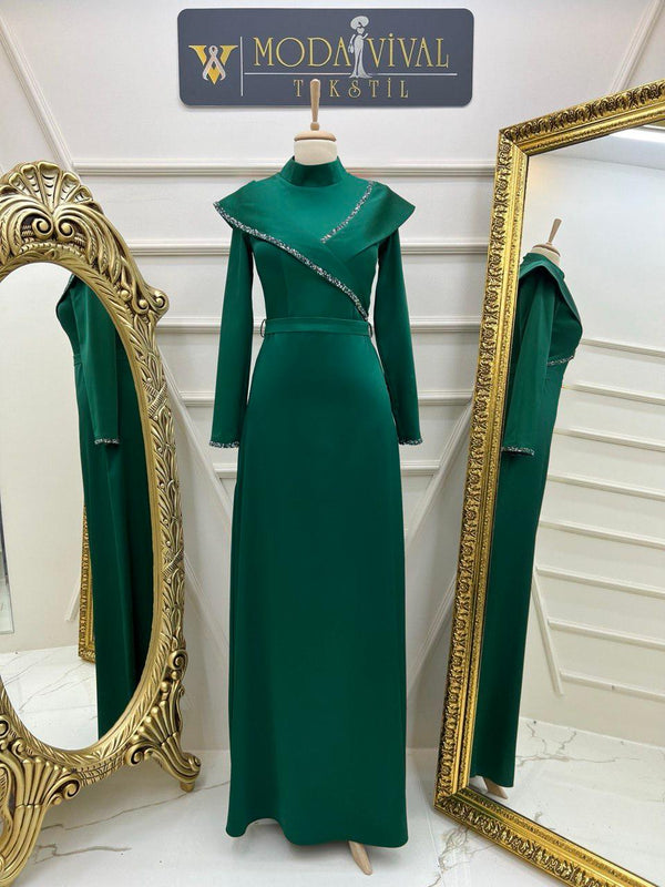ZWEIREIHIGES ABENDKLEID